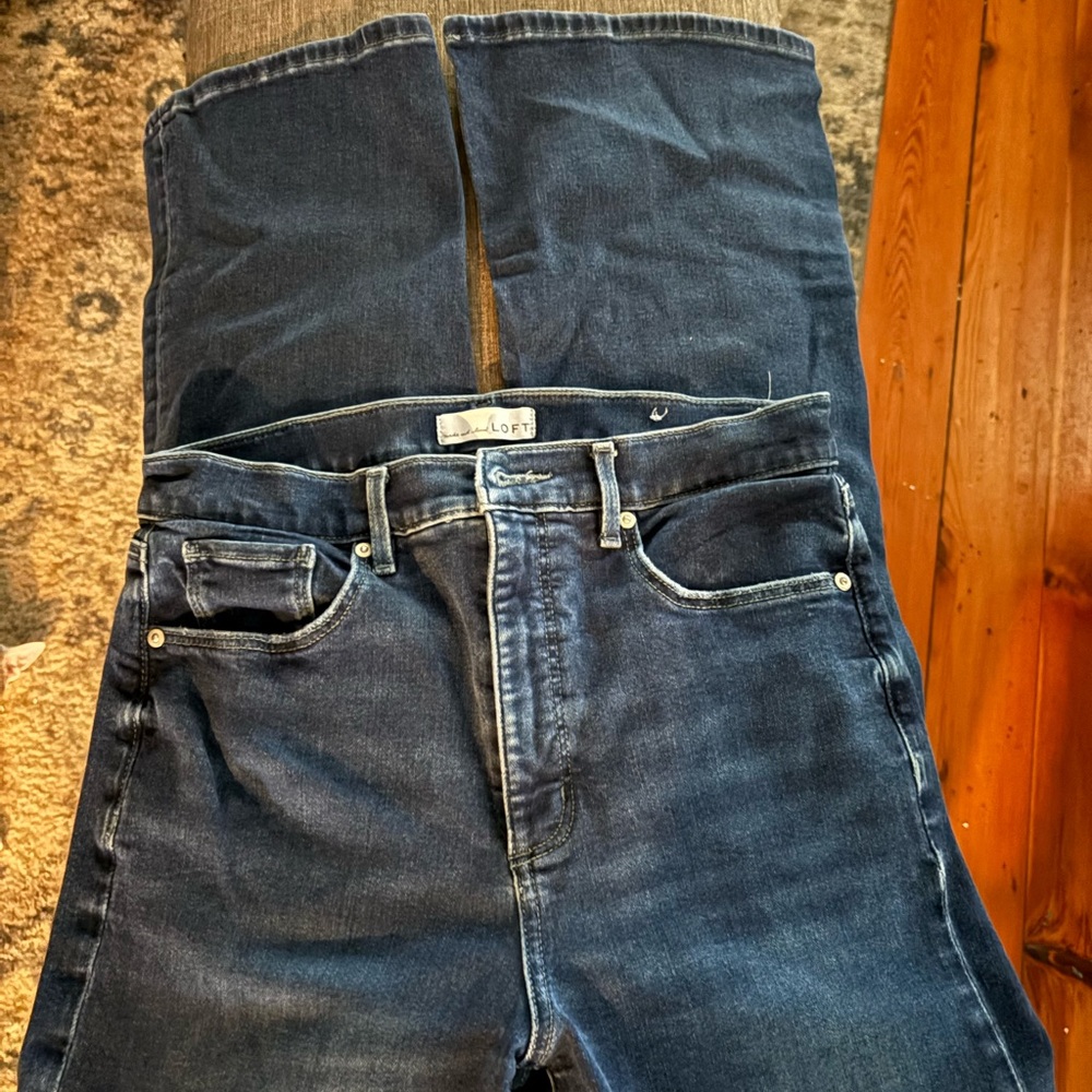 The Loft Flare Jeans size 8 Slim Flare
